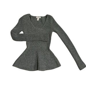 H&M peplum style sweater